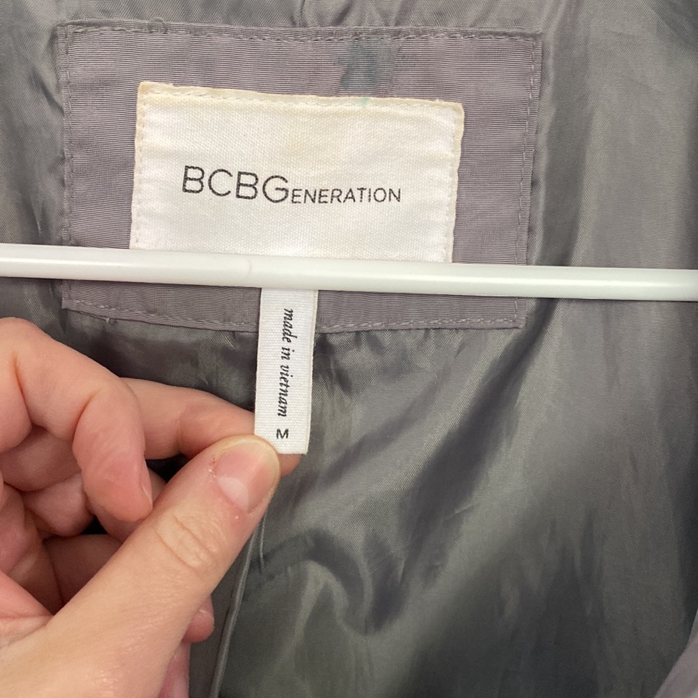 BCBGeneration Gray Quilted Puffer Jacket - image 9